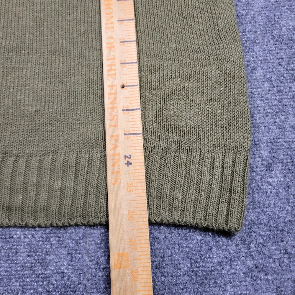 Ralph Lauren Purple Label Silk Linen Crew Neck Sweater Mens M Olive Green $995